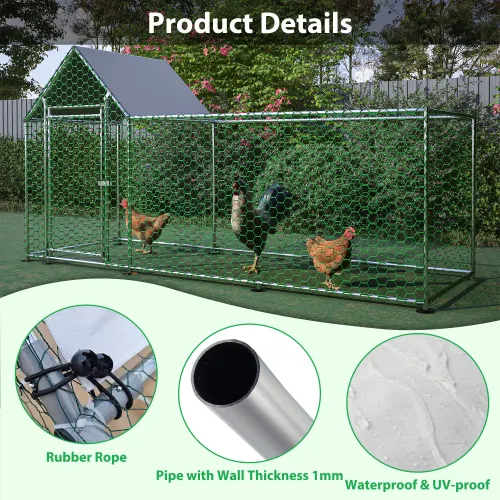 Poultry Habitat Cage with Lid for Chicken Coop — photo 6