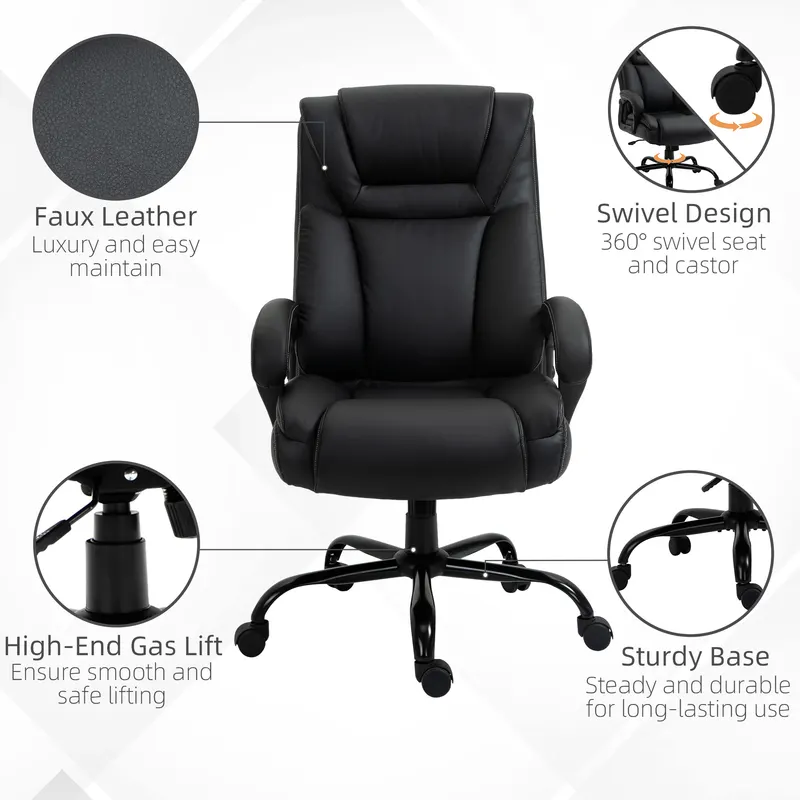 Big and Tall 400lbs Executive Office Chair with Wide Seat — photo 6
