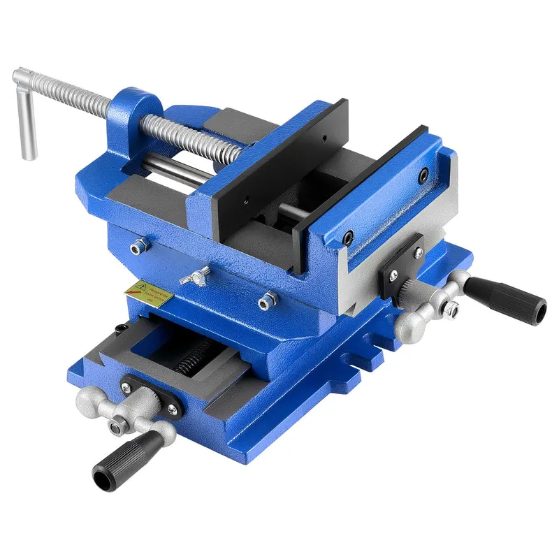 Cross Slide Drill Press Vise — 4 Inch Jaw Width