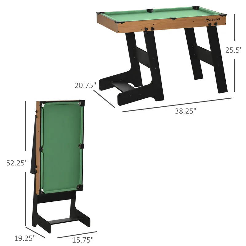 38 Mini Pool Table Set Tabletop Billiards Game — photo 3