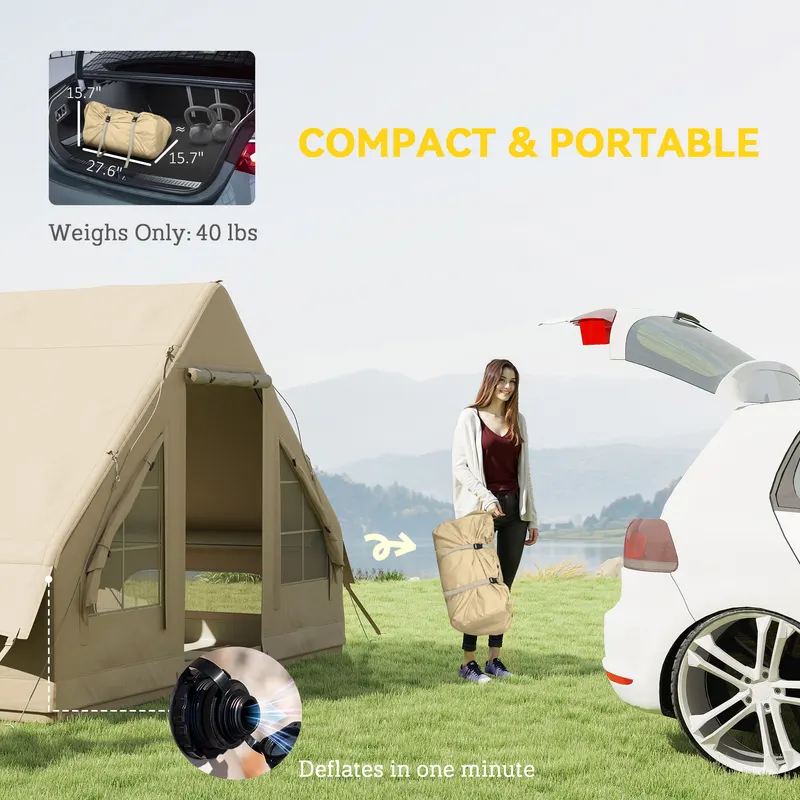 Inflatable Camping Tent with Hand Pump — photo 4