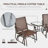 Outdoor Glider Chairs with Coffee Table — photo 5