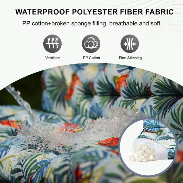 Outdoor Swing Cushions 55Inch β Waterproof 4in Thick Porch Swing β photo 5