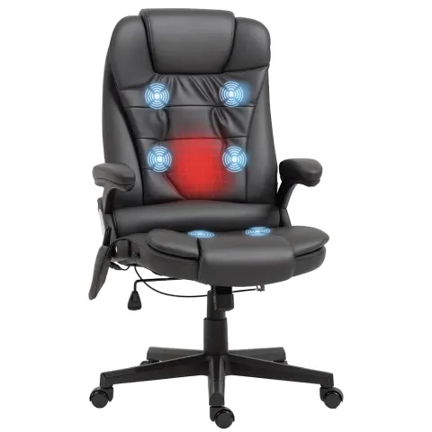 Office Chair Heated Ergonomic Massage Swivel Vibrating High Back