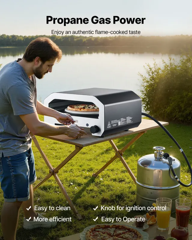 Outdoor Pizza Oven — 16 in Propane Gas Pizza Maker — photo 4