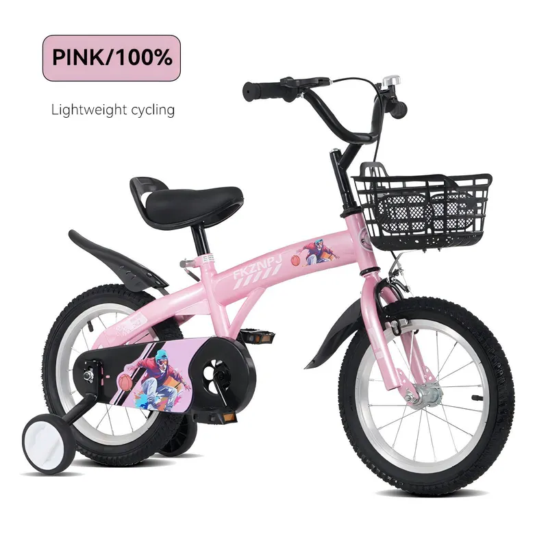 FKZNPJ 18 Inch Sporty Kids Bike with Training Wheels and Stand — photo 3