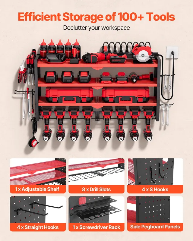 Power Tool Organizer with Charging Station — photo 3