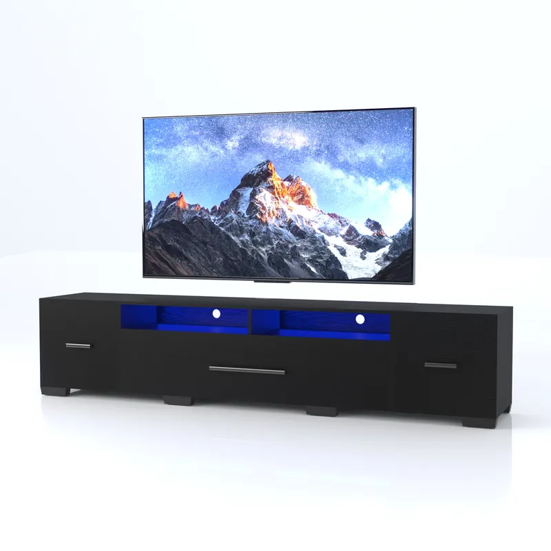 TV Console with Storage Cabinet Modern Entertainment Center 31