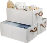 Pack of 3 Large Capacity Storage Bins Closet Organizer System — photo 1