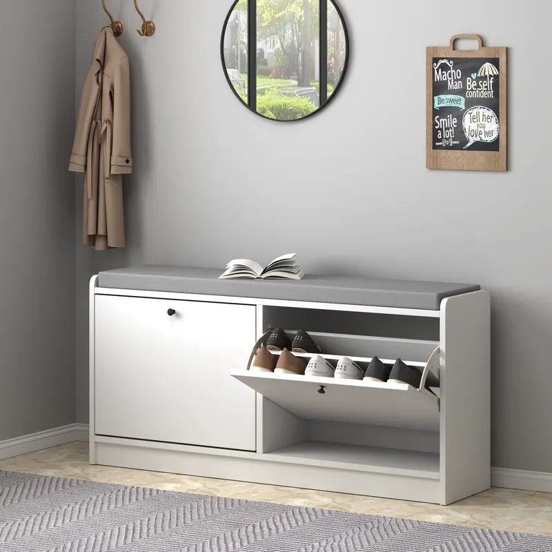 Shoe Storage Bench Entryway Bench with Storage — photo 4