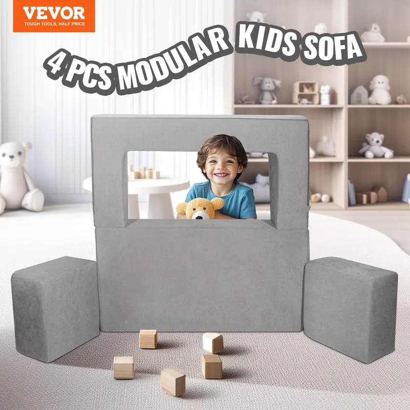 Kids Couch — 4Pcs Modular Kids Play Couch — photo 2