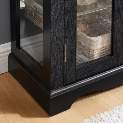 Lighted Glass Curio Display Cabinet — photo 7