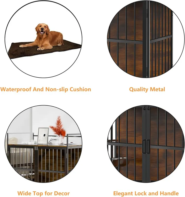 Dog Crate Furniture-style Cages for Large Dogs Indoor Heavy Duty — photo 5