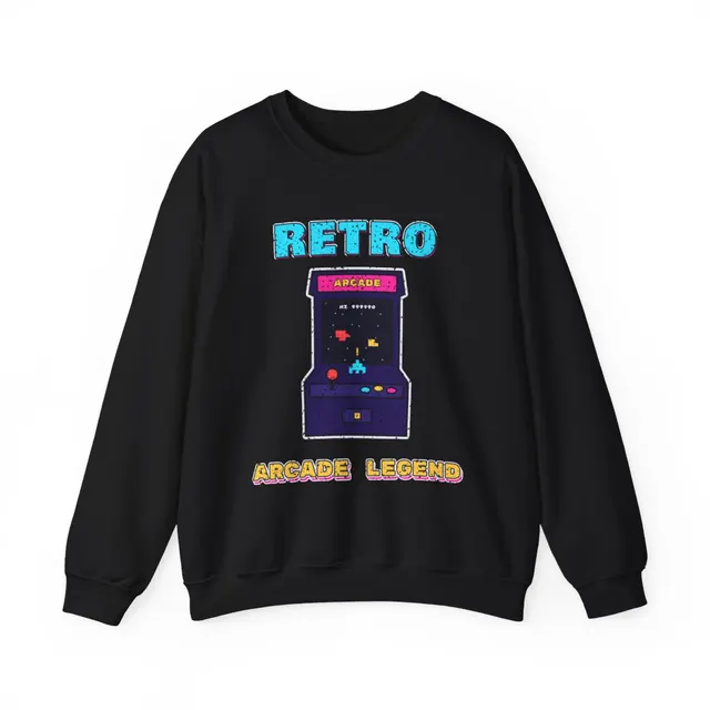 Retro Arcade Legend Crewneck Sweatshirt
