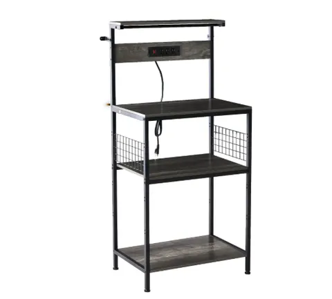 Kitchen Bakers Rack with Power Outlet