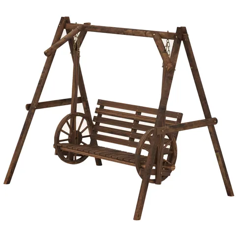 2-Seat Porch Swing with A-frame Stand