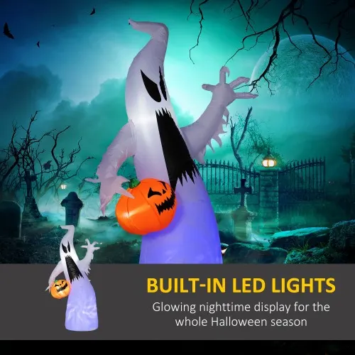 HOMCOM 5.9 Halloween Inflatable Outdoor Decoration Ghost — photo 6