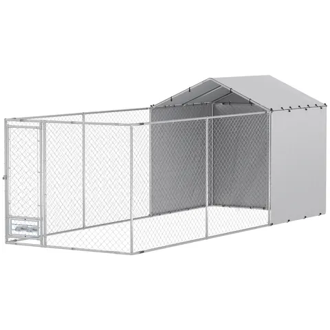 Galvanized Chain Link Large Outdoor Dog Kennel with Waterproof