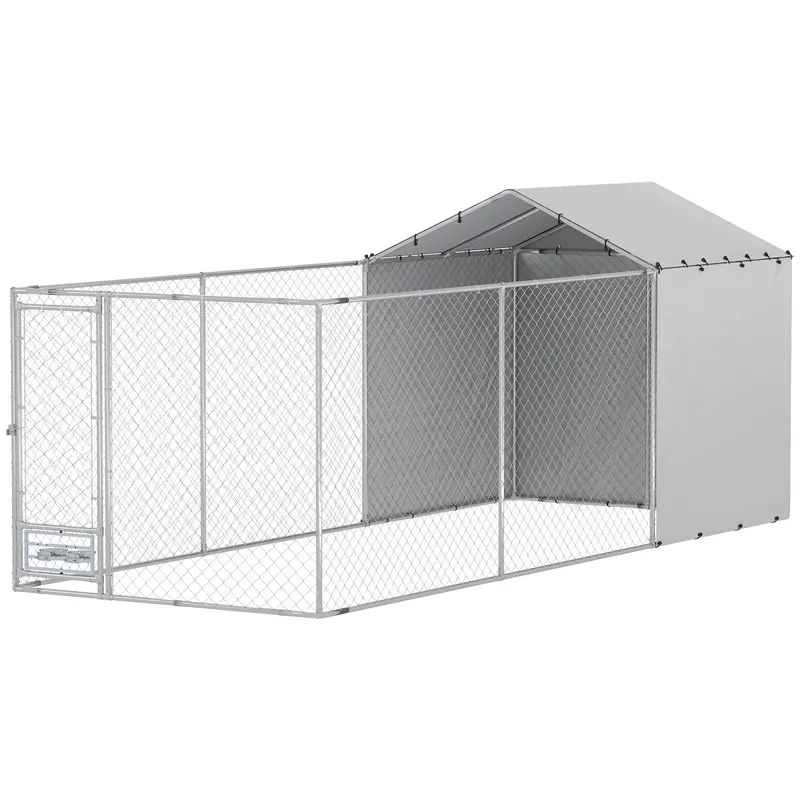 Galvanized Chain Link Large Outdoor Dog Kennel with Waterproof