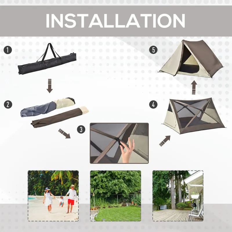 2-3 People Pop Up Camping Tent Waterproof Automatic Instant Tent — photo 3