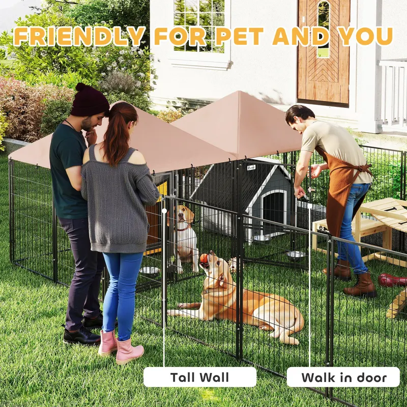 Large Outdoor Dog Kennel with 2 Rooms — photo 6