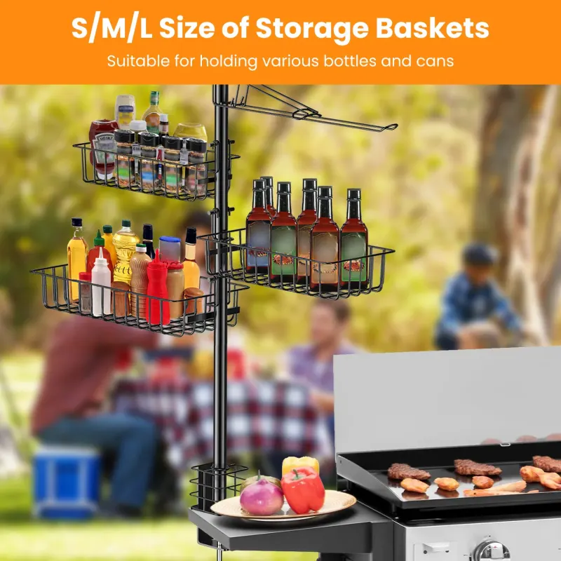 Griddle Caddy Standing Grill Utensil Caddy with Paper Towel β photo 7