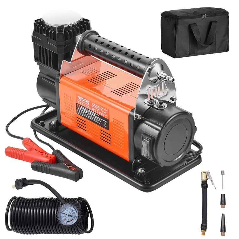 12V Portable Tire Inflator — 7.06CFM Heavy Duty Air Compressor