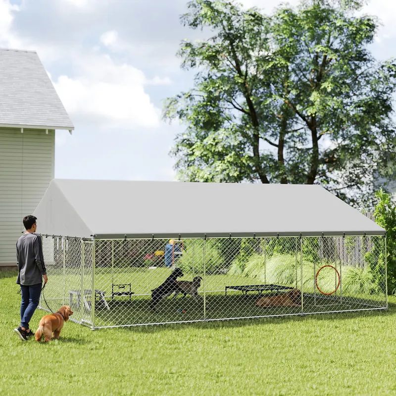 Heavy Duty Outdoor Dog Kennel with Waterproof Roof — photo 7