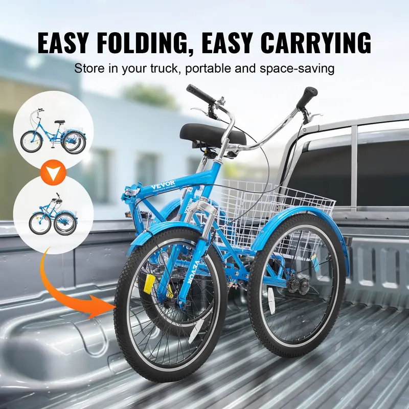 Folding Adult Tricycle β 24-Inch Adult Folding Trikes β photo 2