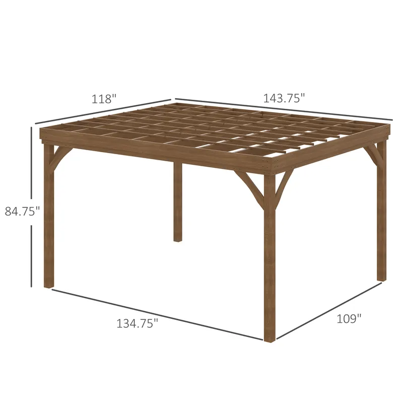 Outdoor Wooden Pergola β Grape Vine Gazebo with Concrete Anchors β photo 7