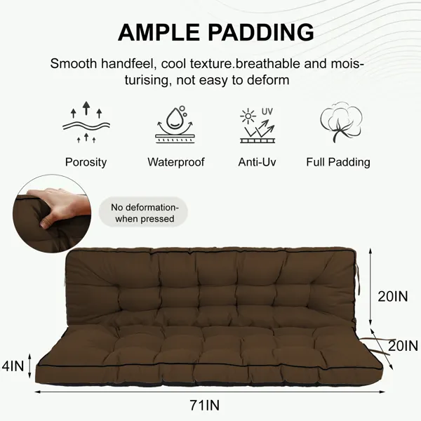 Outdoor Swing Cushions 70 Inch — photo 5