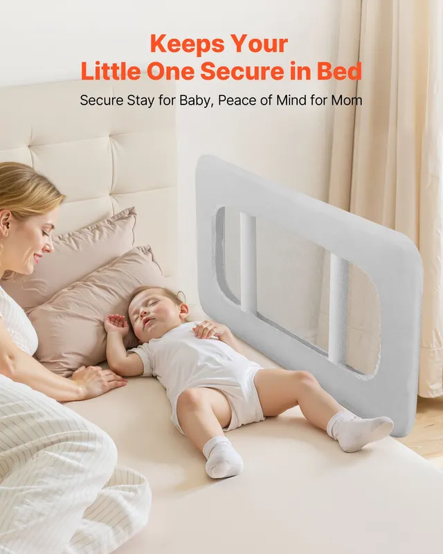 Toddler Bed Rail — Kids Beds Guard Rail with Reinforced Iron — photo 5