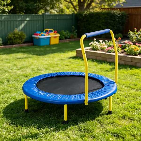3FT Foldable Kids Trampoline with Foam Handle β photo 6