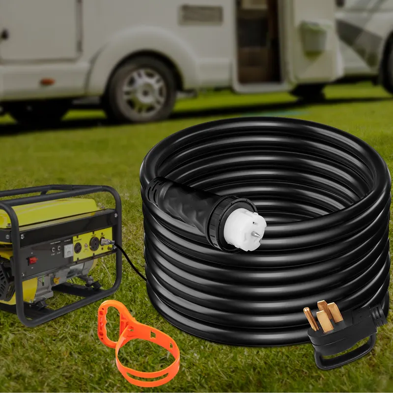 20Ft 50 Amp Generator Extension Cord STW 6/3 + 8/1 Generator