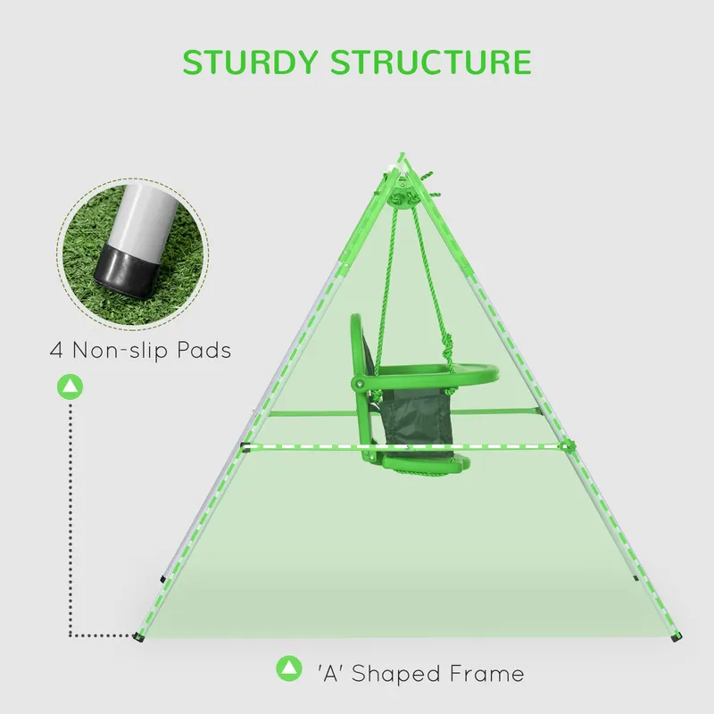 Toddler Swing Set with Metal Stand — photo 4
