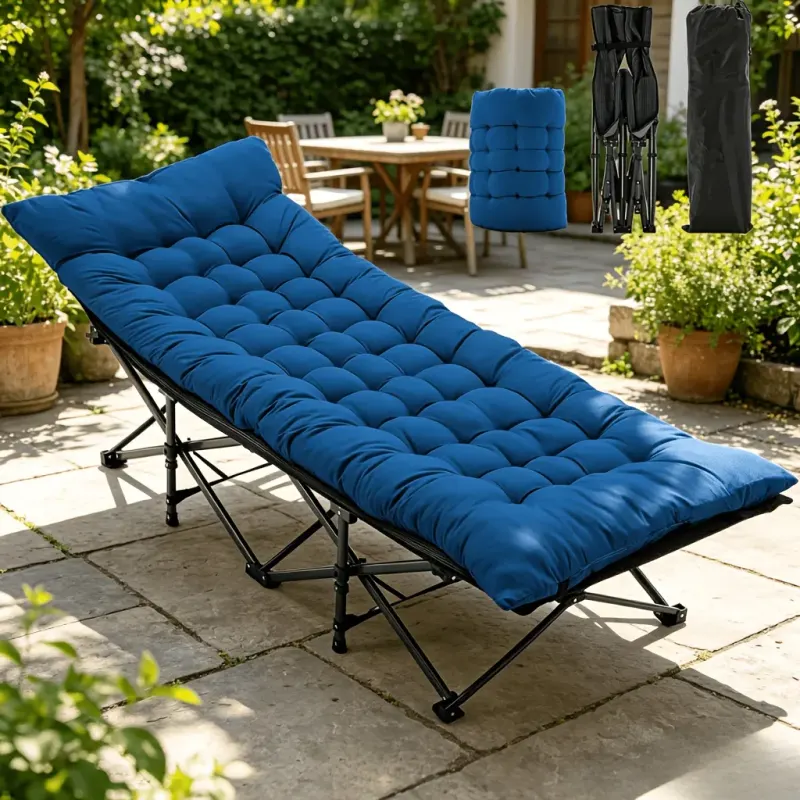 Foldable Camping Bed with Mattress — photo 3