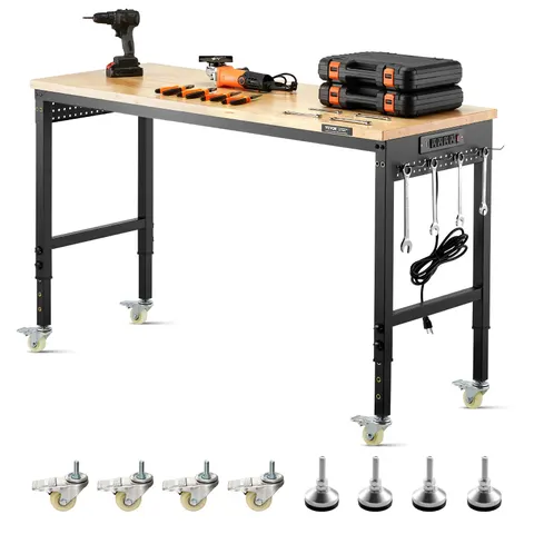 60-Inch Adjustable Workbench β 2000 Lbs Load