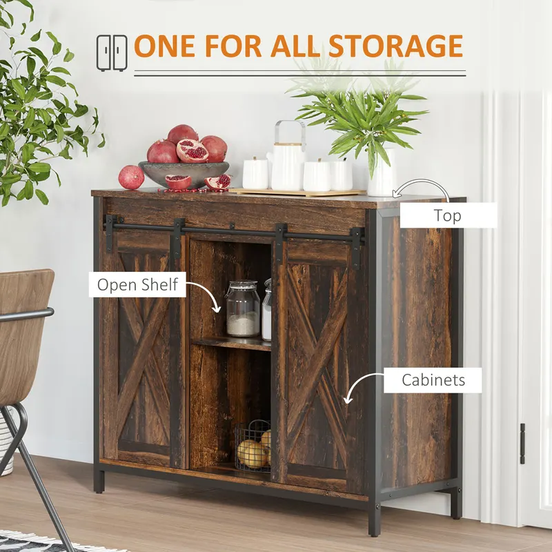 Industrial Sideboard Buffet Cabinet — photo 4
