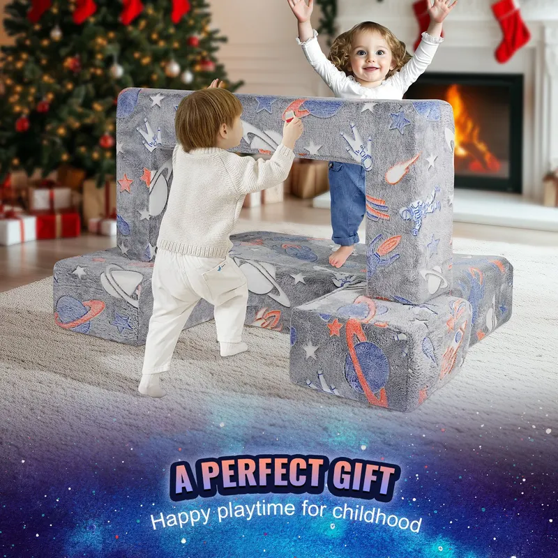 Kids Couch β 4Pcs Toddler Couch Sofa Bed β photo 4