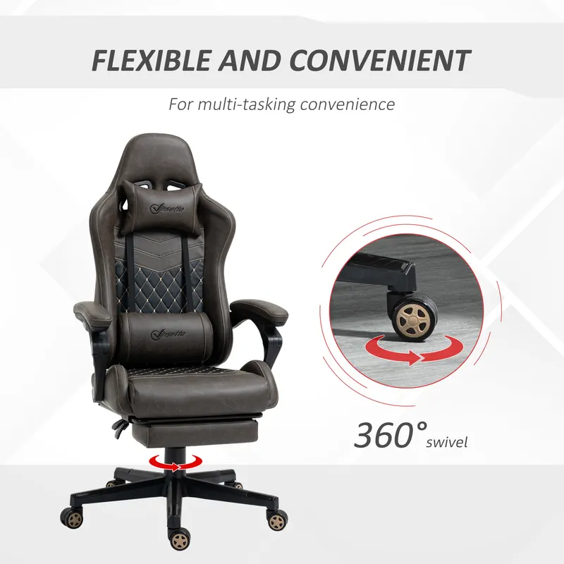 Racing Gaming Chair Diamond PU Leather Office Gamer Chair High β photo 5