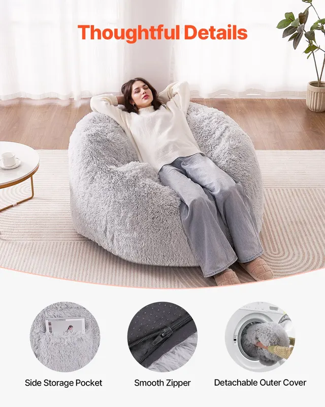 Bean Bag Bed Chair β Convertible Chair From Beanbag to Lounge β photo 5