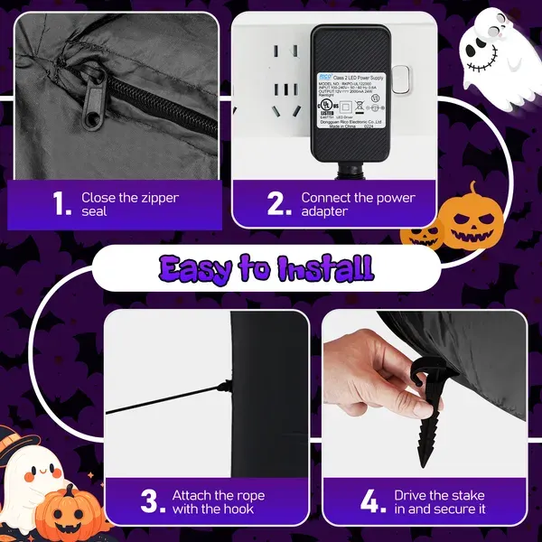 12FT Giant Halloween Inflatable Blow Up Decorations β photo 6