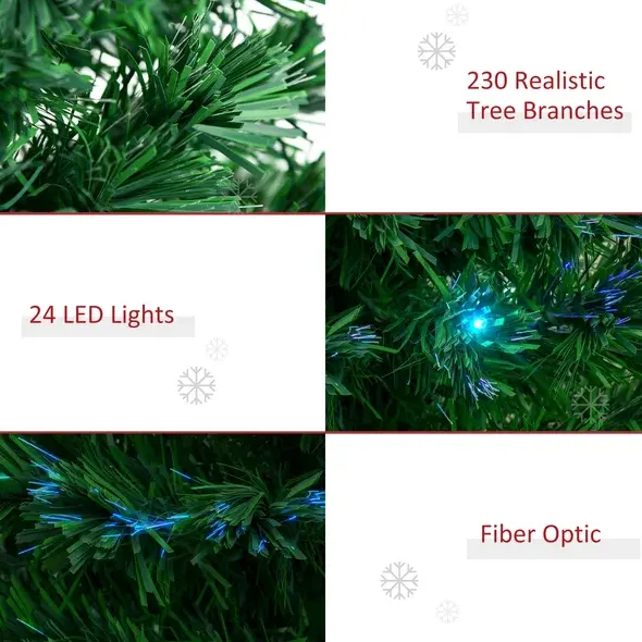 6' Tall Douglas Fir Pre-lit Artificial Christmas Tree — photo 5