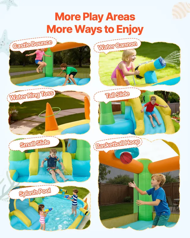 Inflatable Bounce House — 12.5 X 13.1 X 6.5 Ft Inflatable Bounce — photo 2