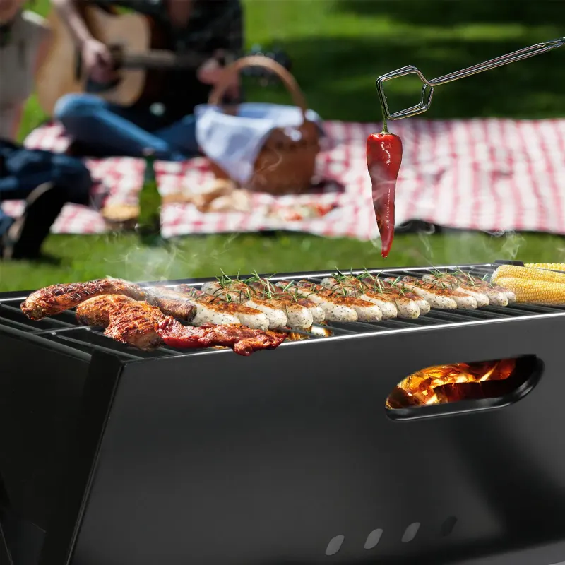 Foldable BBQ Grill Portable BBQ Barbecue Grill Camping Garden β photo 6