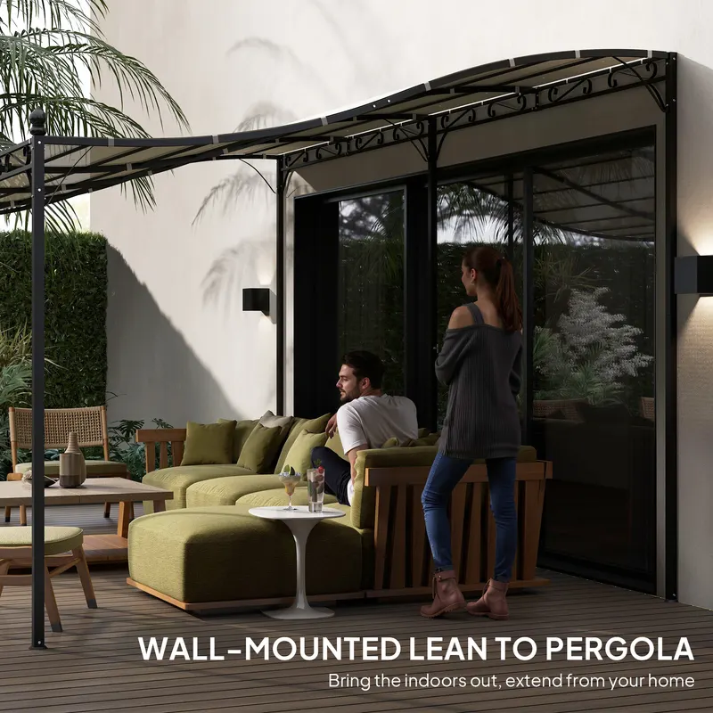 Wall-mounted Outdoor Pergola Canopy — photo 8