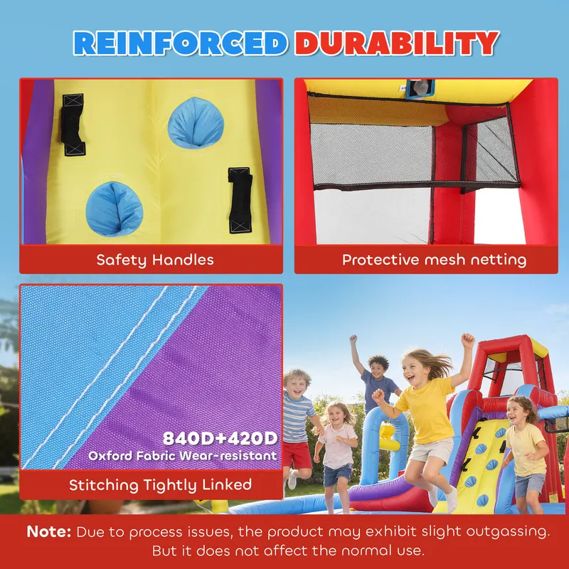 Inflatable Water Slide 6 in 1 with 480W Blower — photo 8