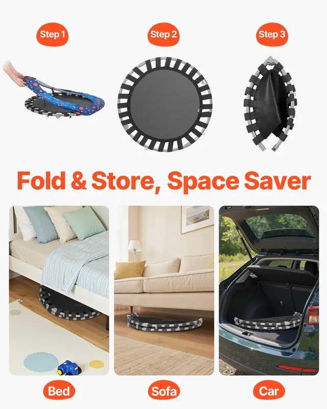 36" Kids Trampoline β 3FT Indoor Outdoor Trampoline β photo 4