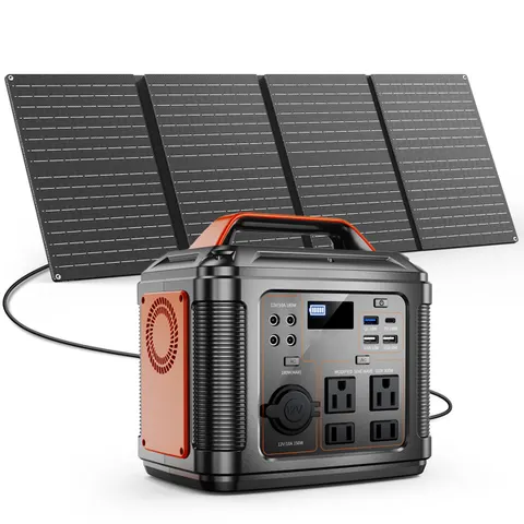 Powerbank 300w Portable Power Station with 60w Solar Panel
