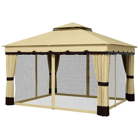 Double Roof Patio Gazebo Canopy